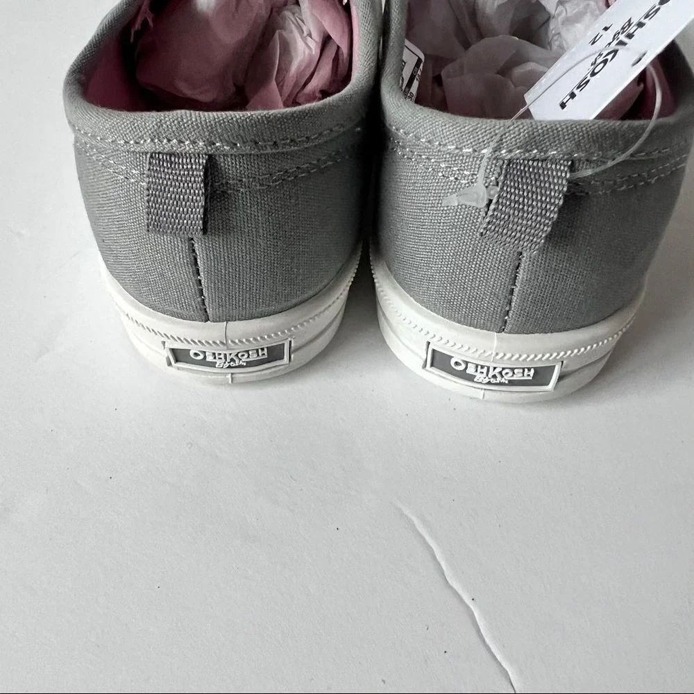 Oshkosh B'gosh Maeve Light‎ Gray Unicorn Slip On Shoes